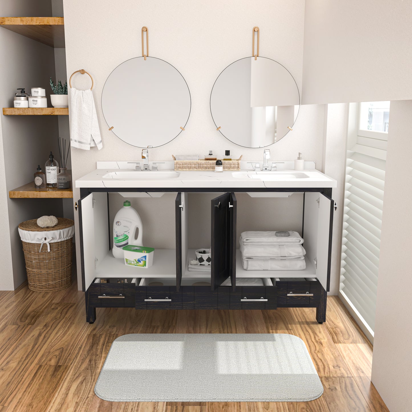Bathroom Vanity Kardelen Bathroom Vanity-BV59DB01