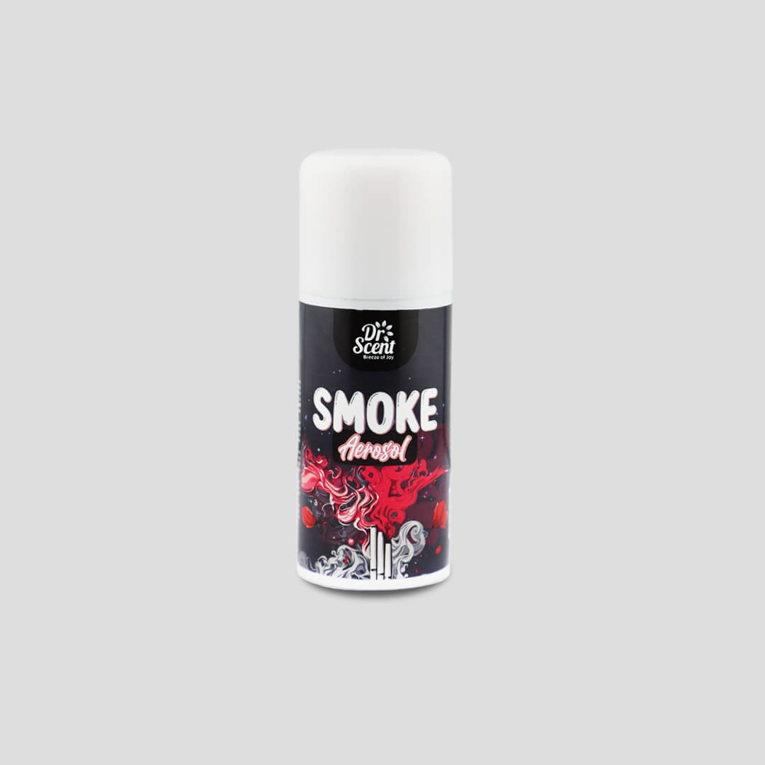 Dr. Scent Smoke Aerosol can on a gray background