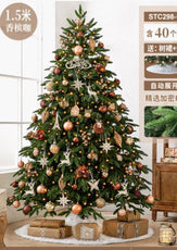 Brown-Themed Ornamented Christmas Tree