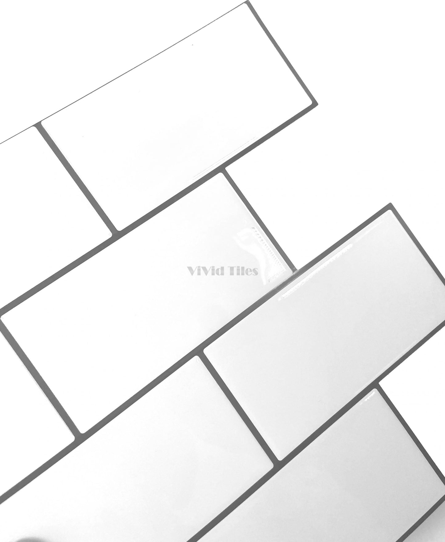 Thicker Upgrde White Subway Vinyl Tile