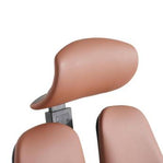 Brown car headrests on a white background