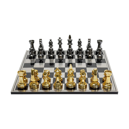 Golden Stainless Steel Chess Deco, 60X60 cm