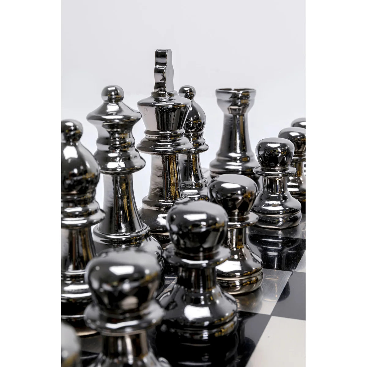 Golden Stainless Steel Chess Deco, 60X60 cm