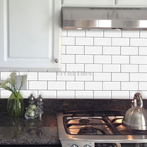 Thicker Upgrde White Subway Vinyl Tile