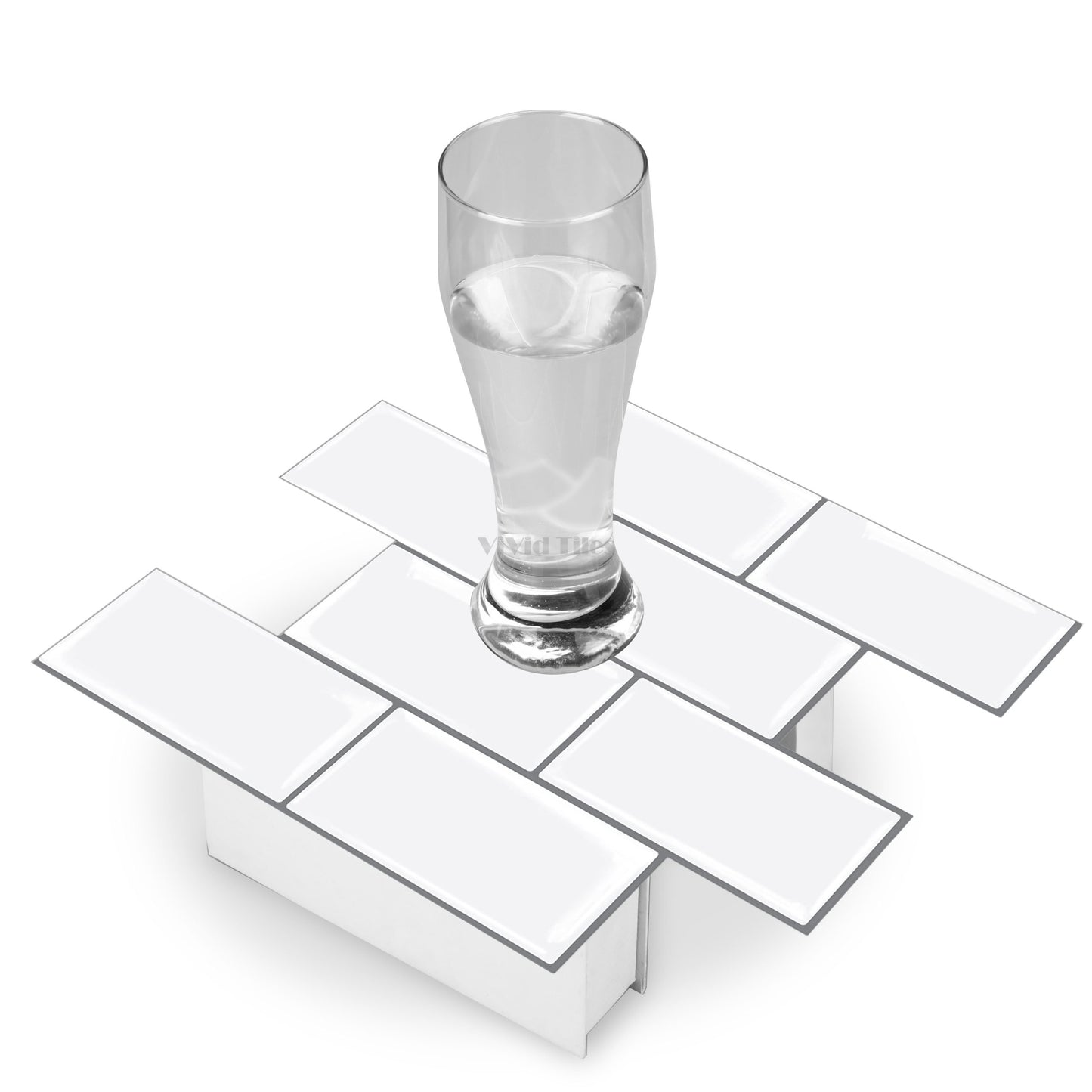 Thicker Upgrde White Subway Vinyl Tile