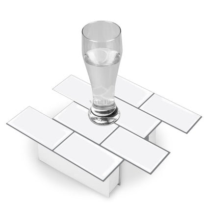 Thicker Upgrde White Subway Vinyl Tile
