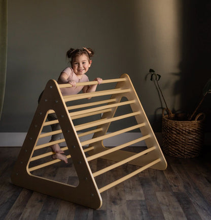 Pikler Climbing Play Set: Triangle, Box, Ramp 3 in 1