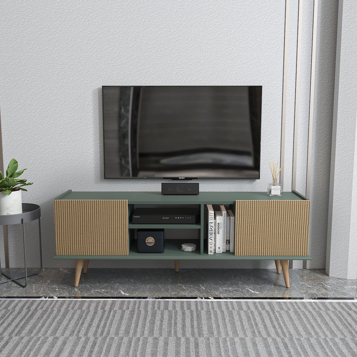 Tv Stand  Ekvador Sylvia&Rattan Pattern-EKV63TS04