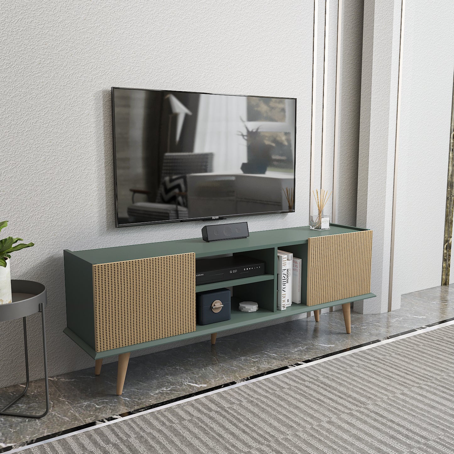 Tv Stand  Ekvador Sylvia&Rattan Pattern-EKV63TS04