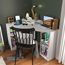 Study Desk Floating - White-FLO47CD02