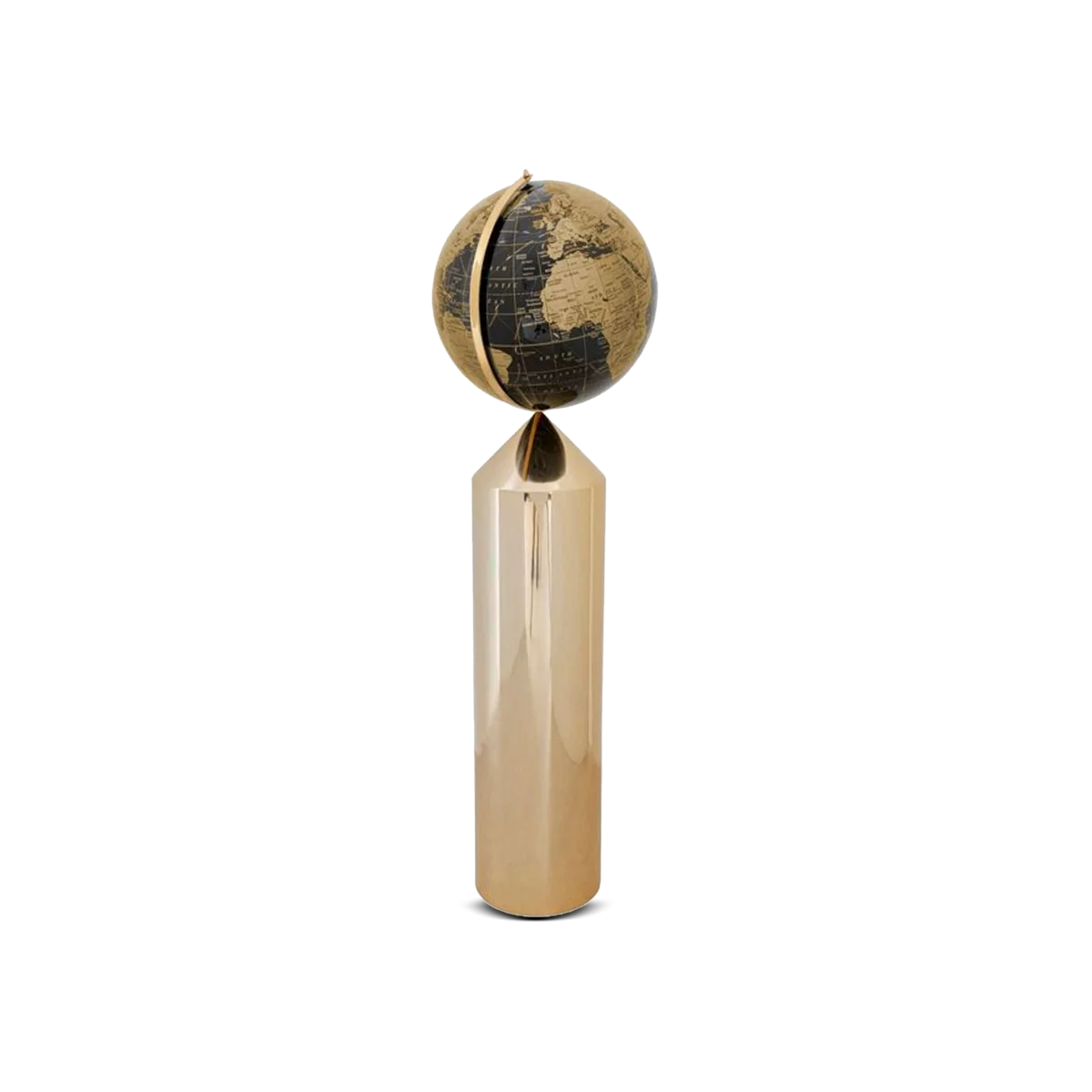 Globe Top Gold Deco Object – 132 cm