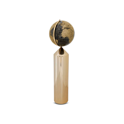 Globe Top Gold Deco Object – 132 cm