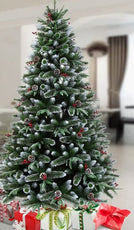 Green & White Accented Christmas Tree