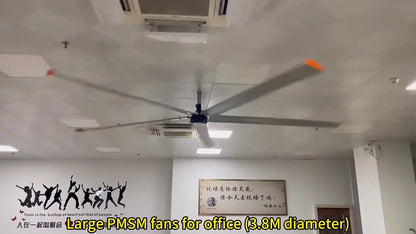 Move-Point Factory PMSM 24ft (7.3m) big industrial ceiling fan hvls fans industrial large ceiling fan blades