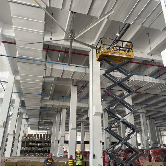 MPFANS 24ft (7.3m) big size industrial fan big fan for warehouse restaurant big air flow meter for ceiling fan