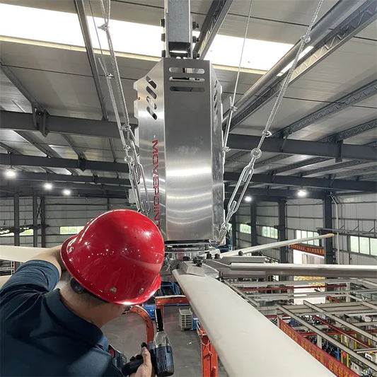 Move-Point Factory private label 24ft (7.3m) Gearmotor fan for industry heavy duty large ceiling industrial fan
