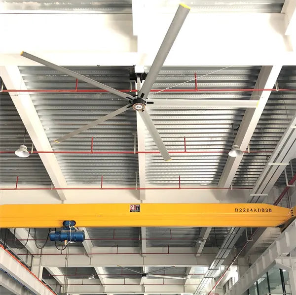 Move-Point Factory PMSM 24ft (7.3m) big industrial ceiling fan hvls fans industrial large ceiling fan blades