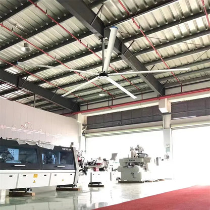 Move-Point Factory PMSM 24ft (7.3m) big industrial ceiling fan hvls fans industrial large ceiling fan blades