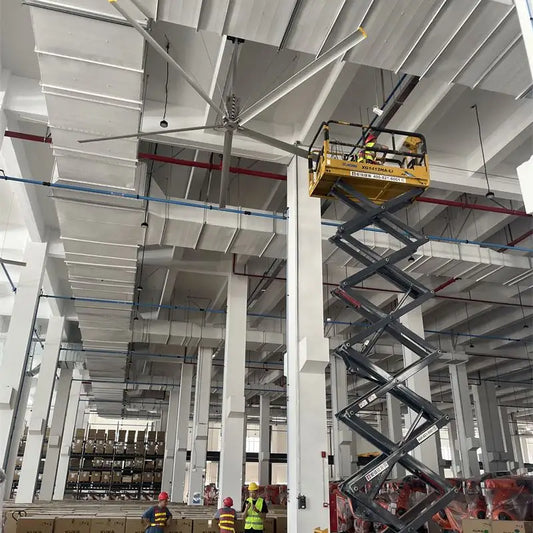 Mpfans Professional Industrial Ceiling With Lcd Display Big Fan 6.7M Hvls Fans