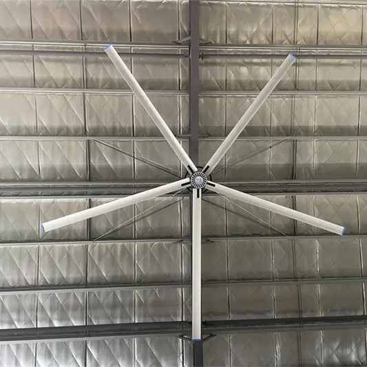 Pmfans High Quality 24Ft (7.3M) House Fan Large Fans For Warehouses Black Ceiling Industrial Look