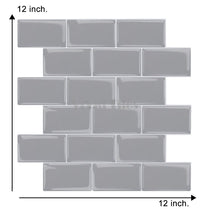 Thicker Upgrade Grey Subway Vinyl Tile HB101