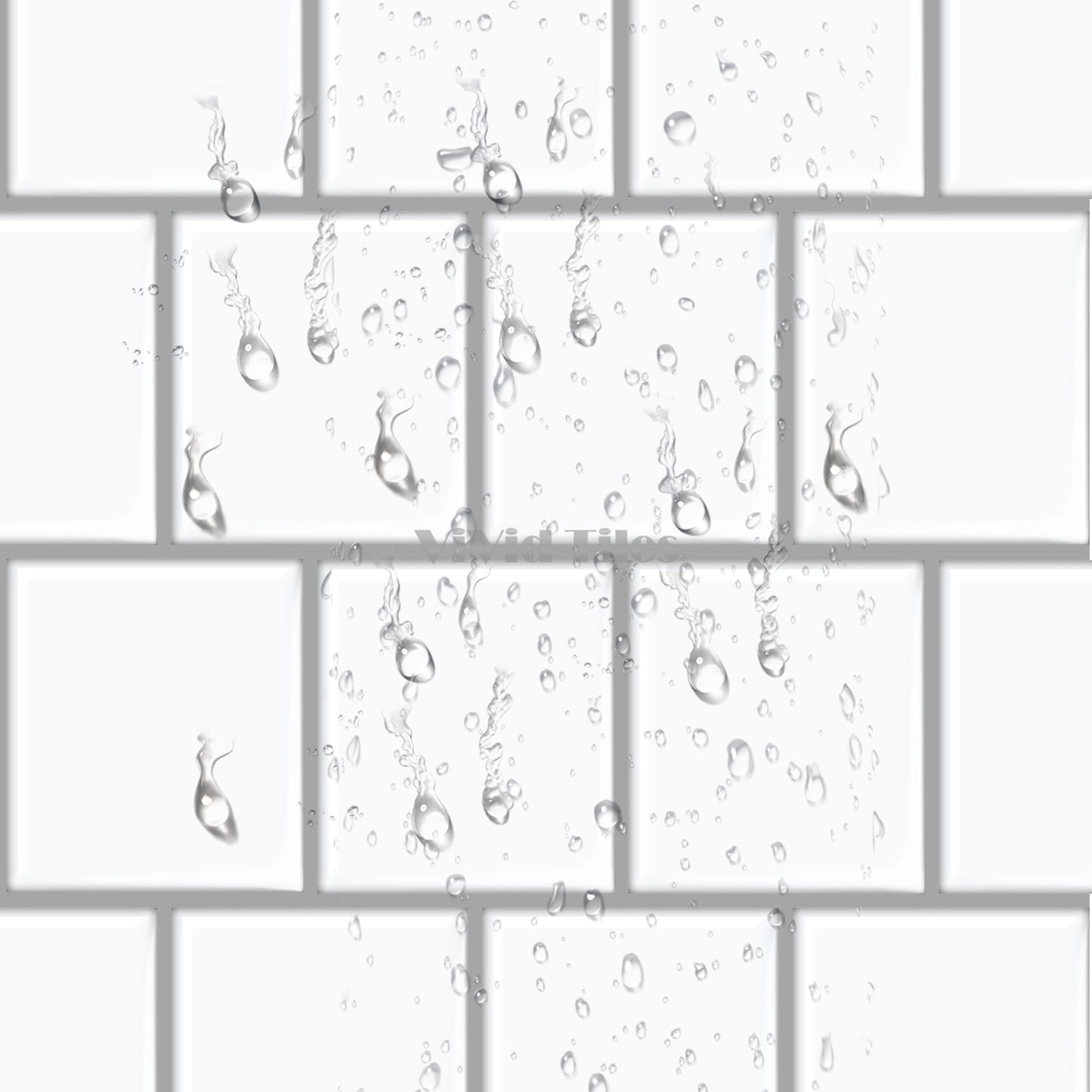 Thicker Upgrade White Rectangle Vinyl Tile HB520