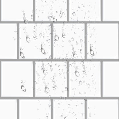 Thicker Upgrade White Rectangle Vinyl Tile HB520