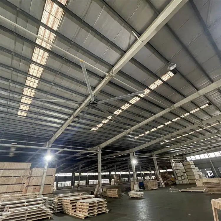 MPFANS Guangzhou PMSM 10-24ft factory ceiling fan best large shop ceiling fans industrial large fan