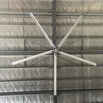 MPFANS Guangdong Factory PMSM 1.3KW large black ceiling fan large shop ceiling fans large warehouse fans