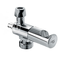 IG971U – Brass chrome plated water elbow 2 way with ceramic head “SICURACQUA”