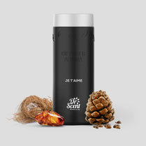 Black diffuser bottle with silver top on a light gray background, featuring 'Dr Scent' branding.