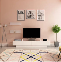 Lusi TV Unit-White&White