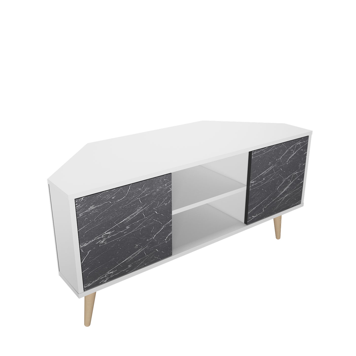 Tv Stand Lesson White&Bendire -LSS47TS01