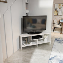 Maldiv Corner TV Unit - White