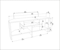 Maldiv Corner TV Unit - White