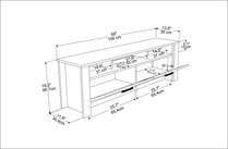 TV Stand Manhattan 150 - Oak-MN59TSM01