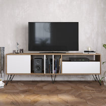 Mistico 71'' TV Unit - Walnut & White