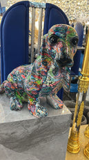 Multicolored Marble Dog