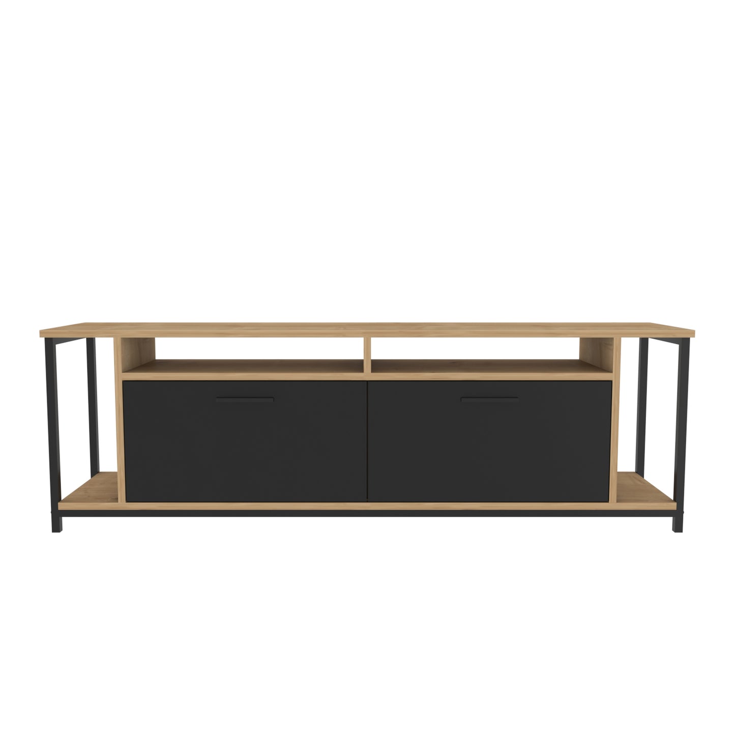 TV Stand Omar - Oak, Black-OMR63TS01