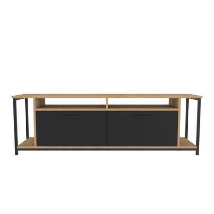 TV Stand Omar - Oak, Black-OMR63TS01