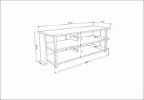 Pueblo TV Unit - Siyah-White