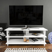 Pueblo TV Unit - White-White