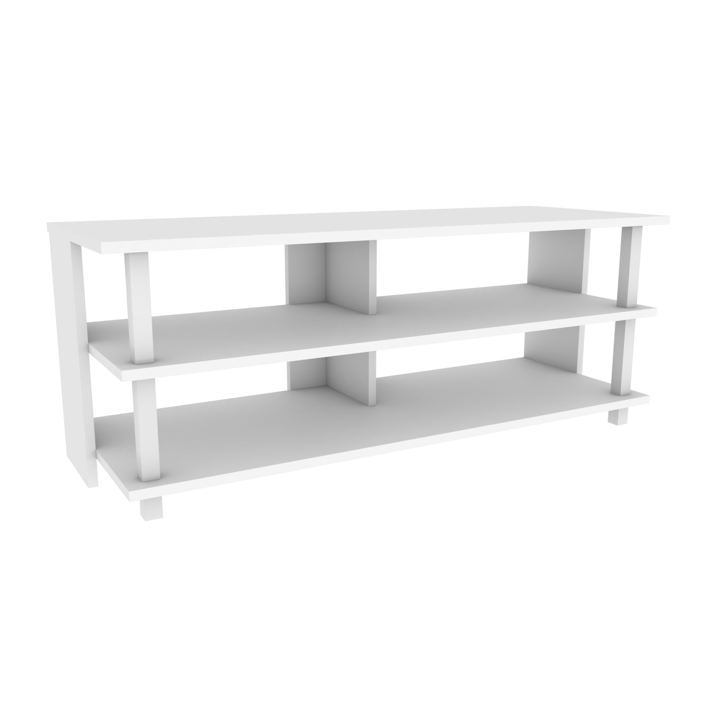 Pueblo TV Unit - White-White