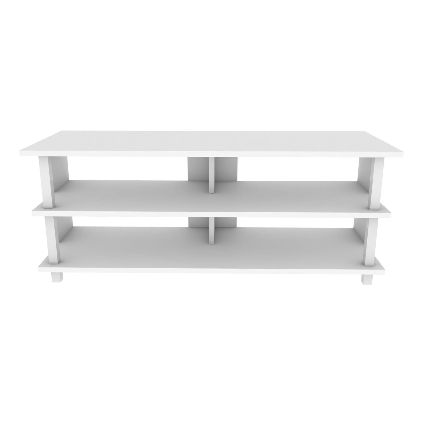 Pueblo TV Unit - White-White