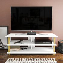 Pueblo TV Unit - Gold-White