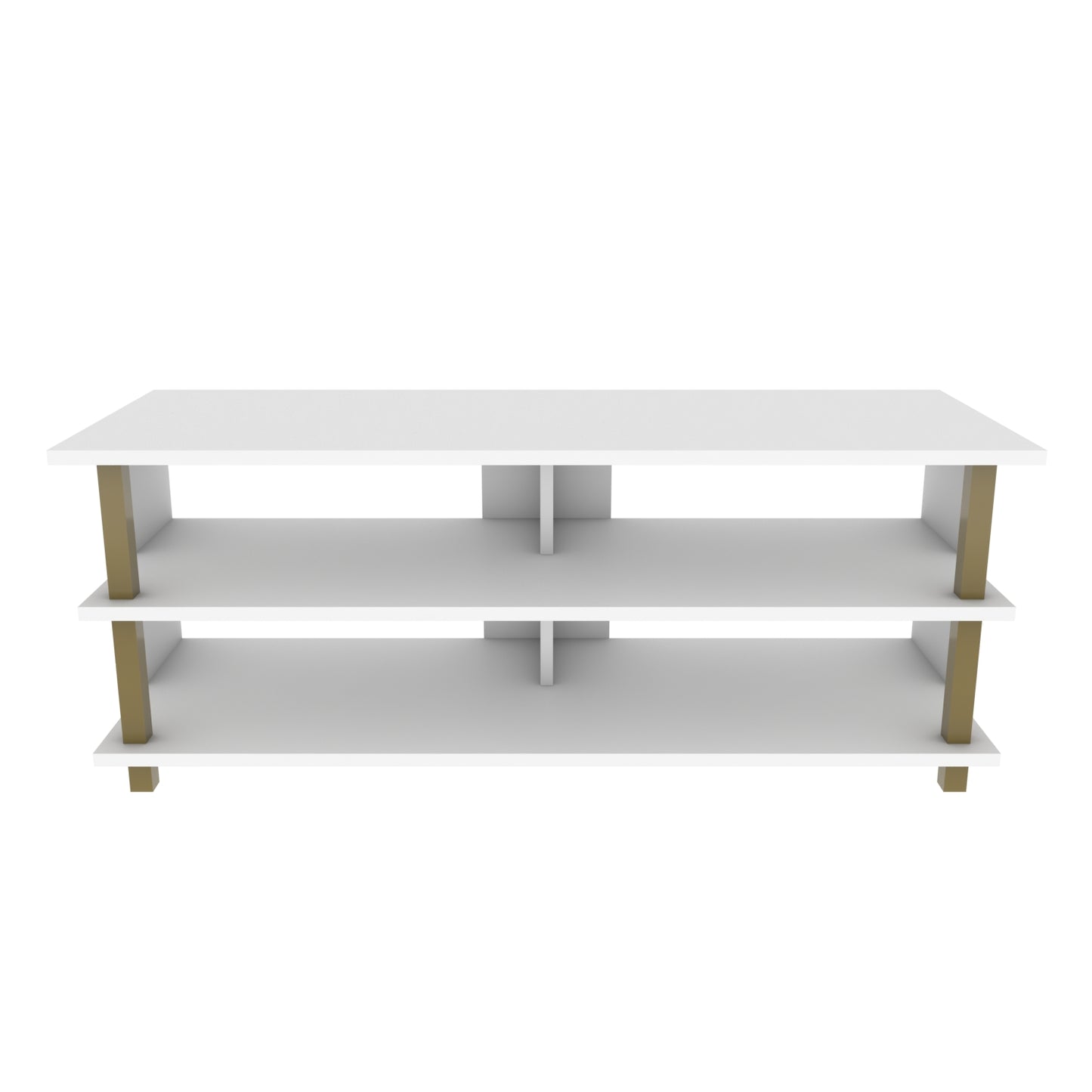 Pueblo TV Unit - Gold-White
