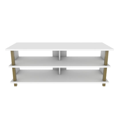 Pueblo TV Unit - Gold-White