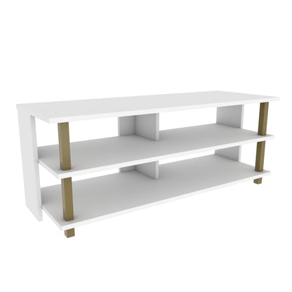 Pueblo TV Unit - Gold-White
