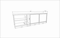 Primrose TV Unit - White-White