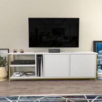 Primrose TV Unit - Gold-White